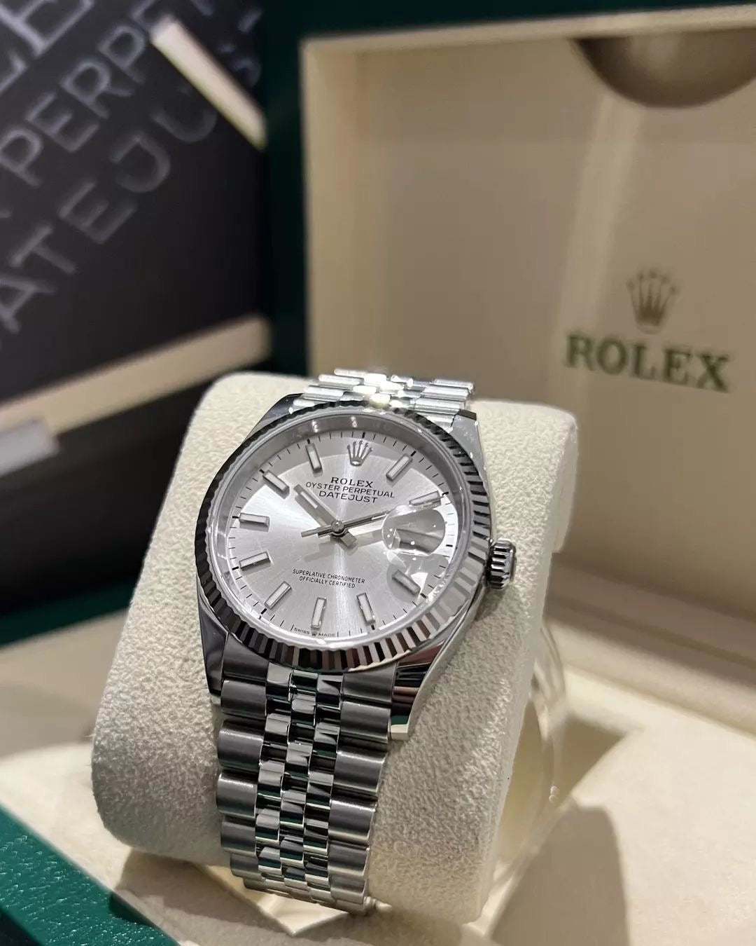 Montre rolex tableau blanc