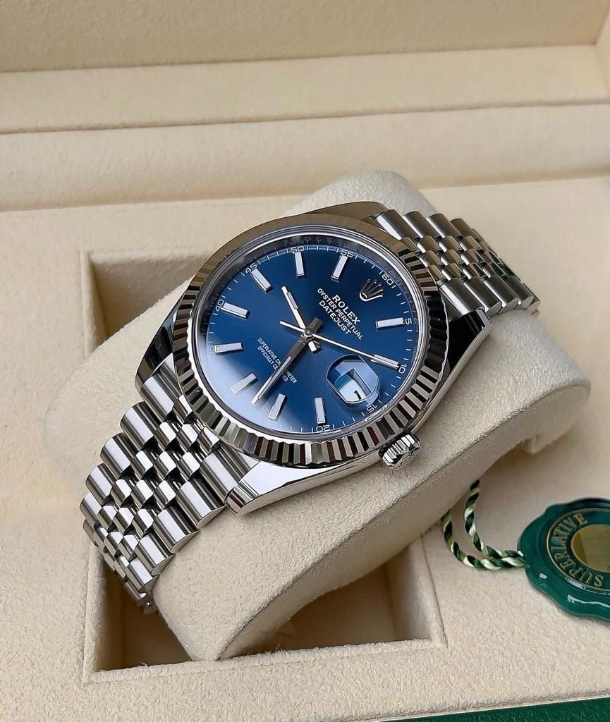 Montre rolex tableau bleu